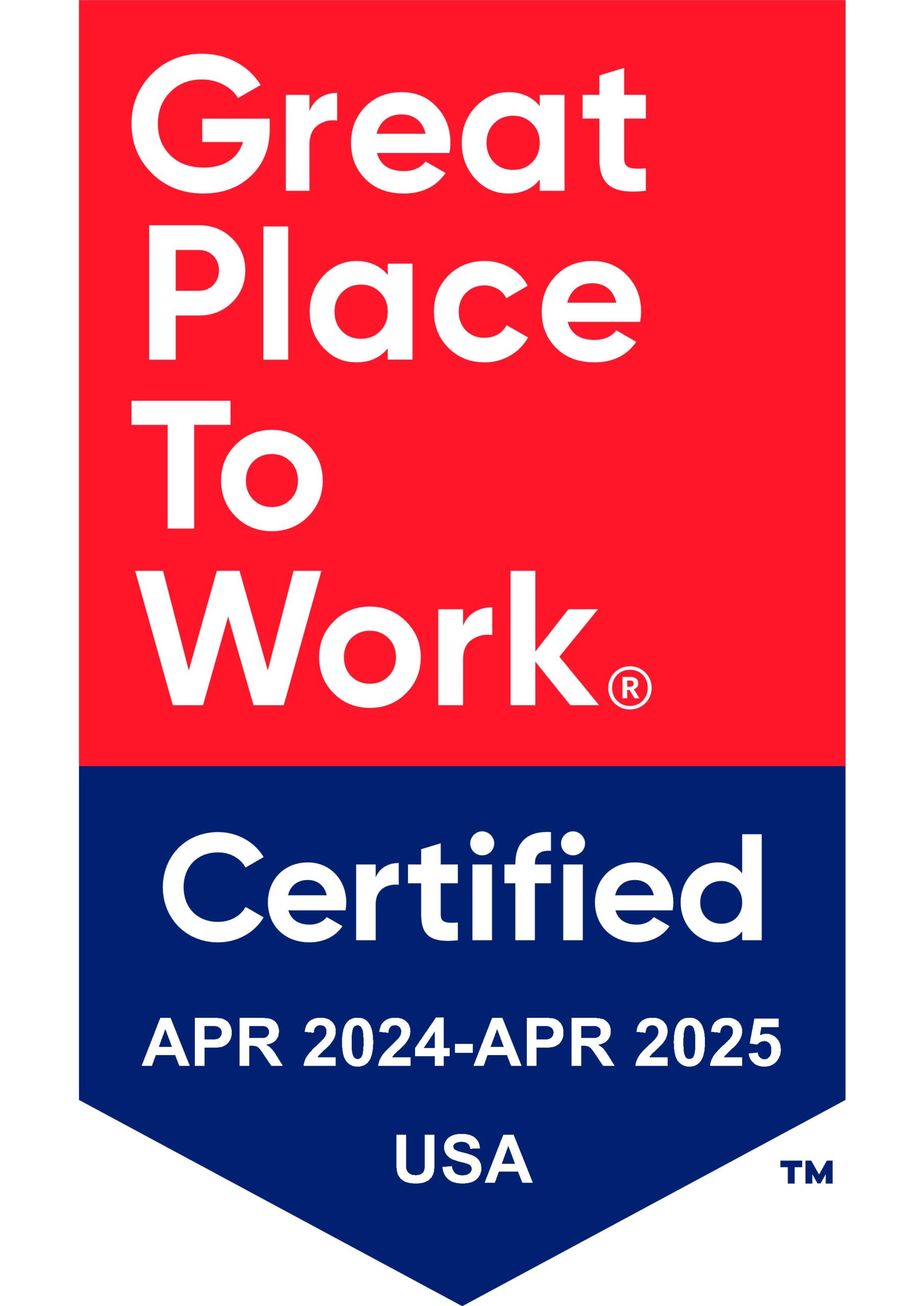 Great Place to Work Certified 2023-2025